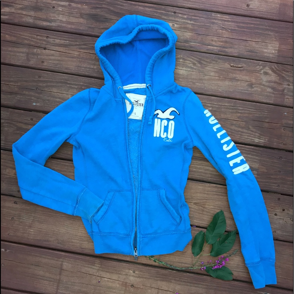 Zip up hoodie Hollister logo
